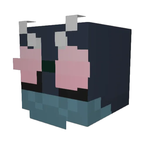 jacobfart Minecraft avatar head, 3D render