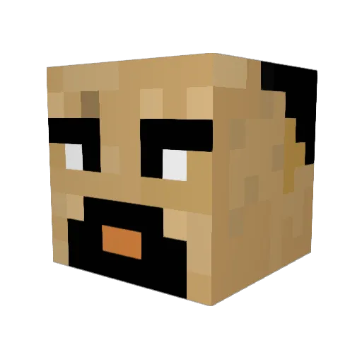 jacobhawks Minecraft avatar head, 3D render