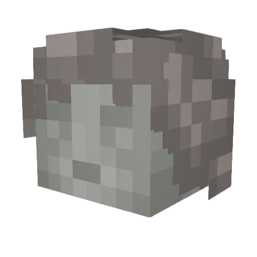 jacobisandrox Minecraft avatar head, 3D render