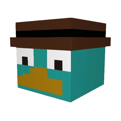 jacobjb Minecraft avatar head, 3D render
