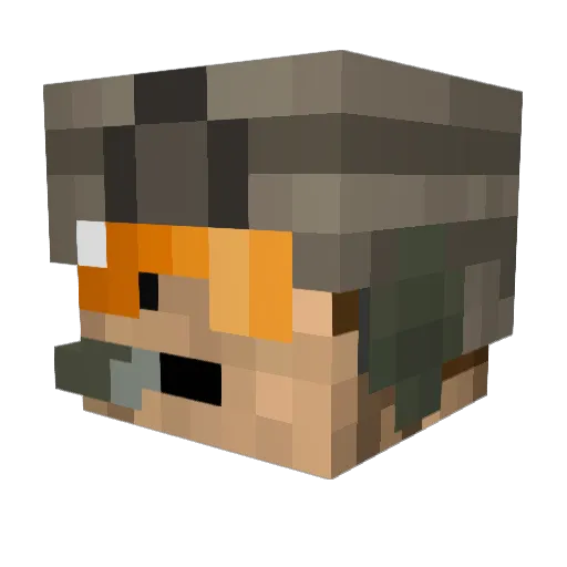 jacobm911 Minecraft avatar head, 3D render