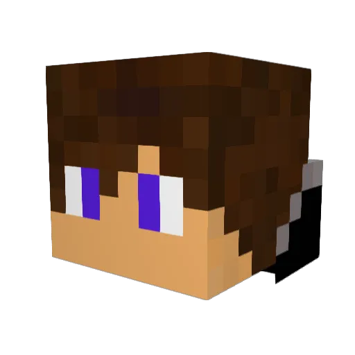 jacobmorgs Minecraft avatar head, 3D render