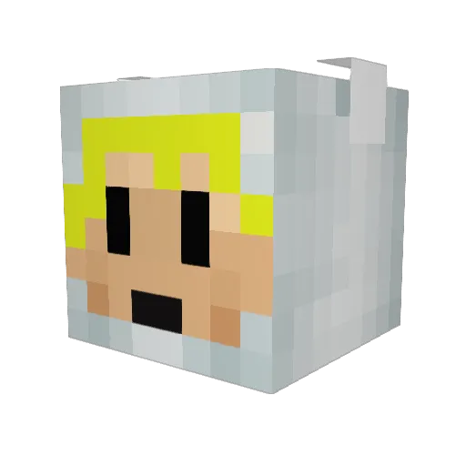 jacobn01 Minecraft avatar head, 3D render