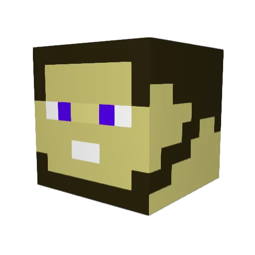 jacobq1234 Minecraft avatar head, 3D render