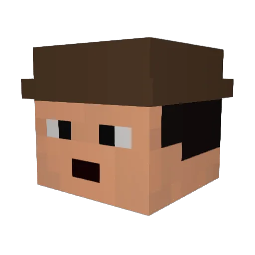 jacobshaw1999 Minecraft avatar head, 3D render