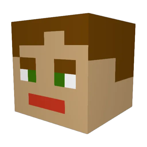 jacoby571 Minecraft avatar head, 3D render