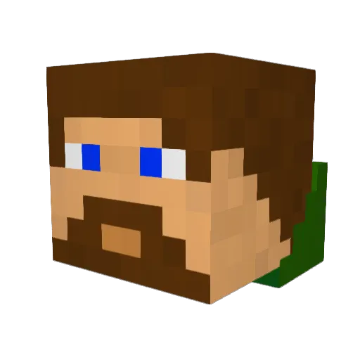 jacobyjd Minecraft avatar head, 3D render
