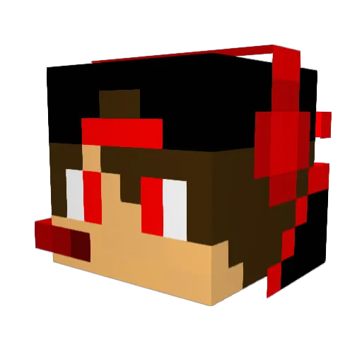 jacodeb Minecraft avatar head, 3D render