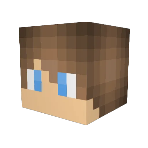 jacook06 Minecraft avatar head, 3D render