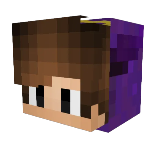 jacopotra Minecraft avatar head, 3D render