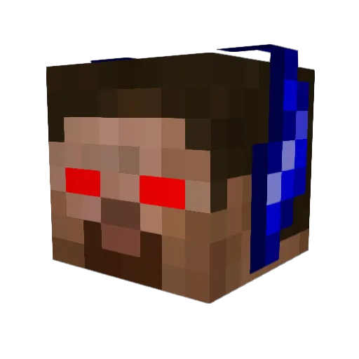 jacques33 Minecraft avatar head, 3D render