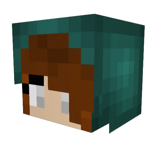 jacquixx Minecraft avatar head, 3D render