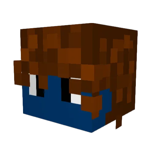 jactuscac Minecraft avatar head, 3D render