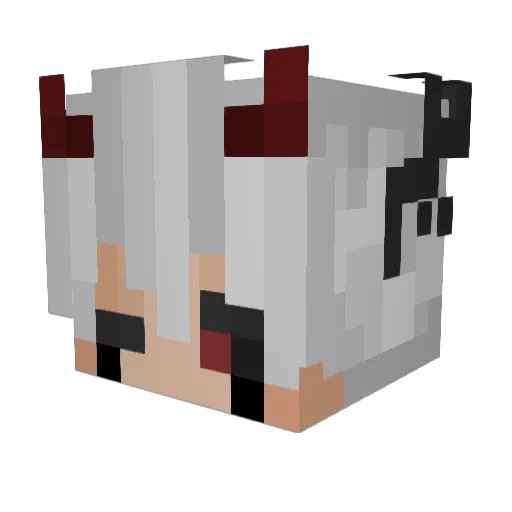 jacus33 Minecraft avatar head, 3D render