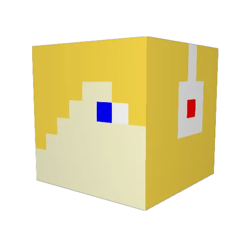 jad2008 Minecraft avatar head, 3D render