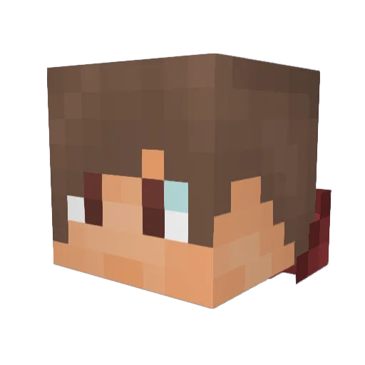 jaddbo Minecraft avatar head, 3D render