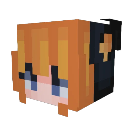 jaddiena Minecraft avatar head, 3D render