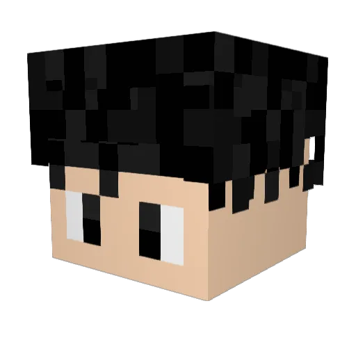 jade03270327 Minecraft avatar head, 3D render