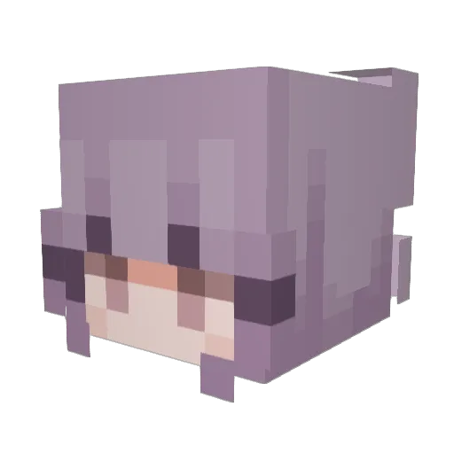 jade_plate Minecraft avatar head, 3D render