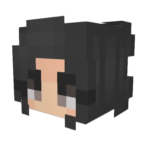 jadeal Minecraft avatar head, 3D render