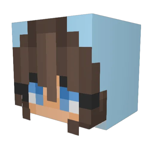 jadedful Minecraft avatar head, 3D render