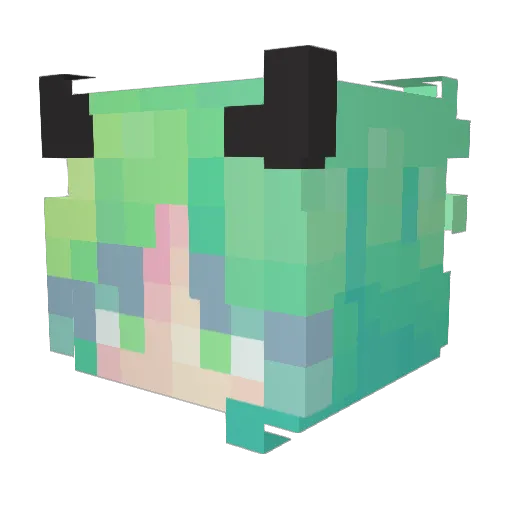 jadeee11908 Minecraft avatar head, 3D render