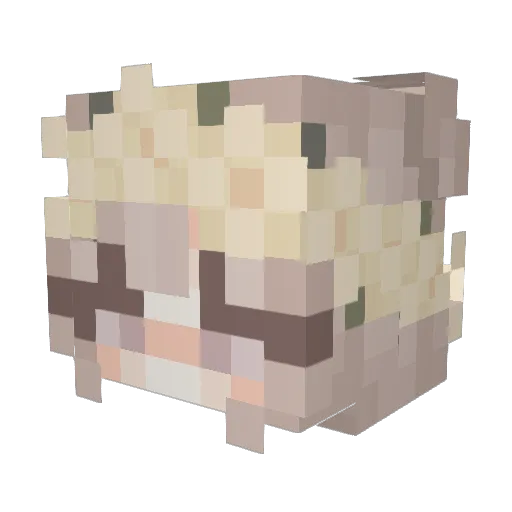jadeee1234 Minecraft avatar head, 3D render