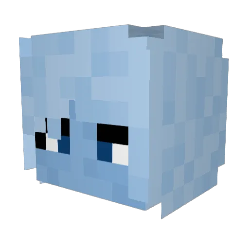 jadelilac Minecraft avatar head, 3D render