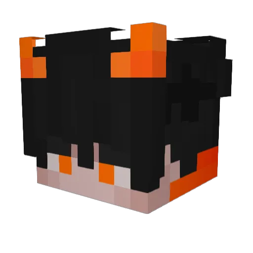 jaden0102 Minecraft avatar head, 3D render