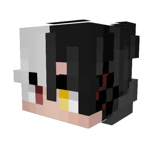 jaden_44 Minecraft avatar head, 3D render