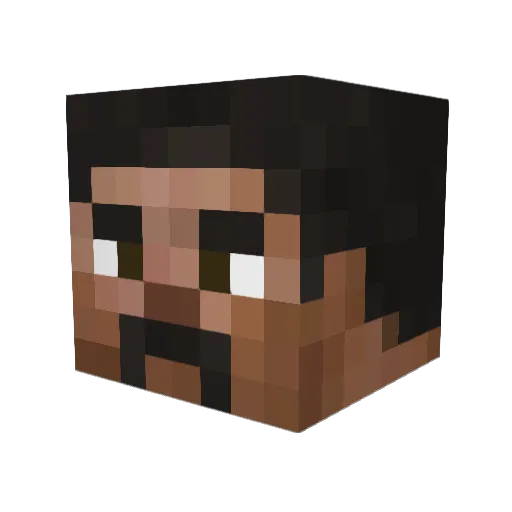 jadenetwork Minecraft avatar head, 3D render