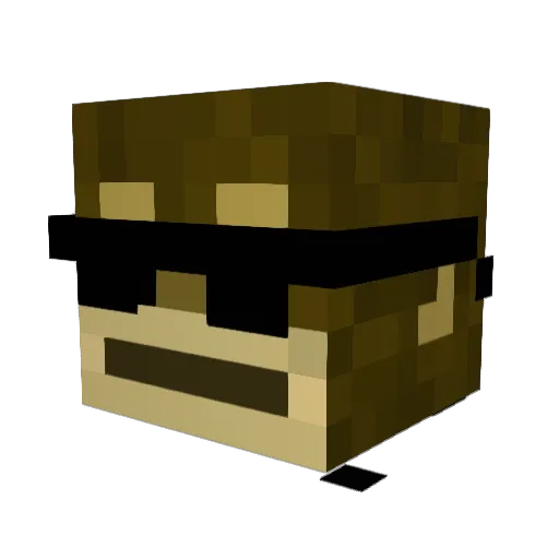 jadenqp Minecraft avatar head, 3D render