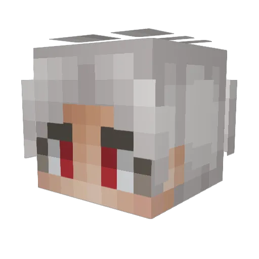 jadepearlz Minecraft avatar head, 3D render