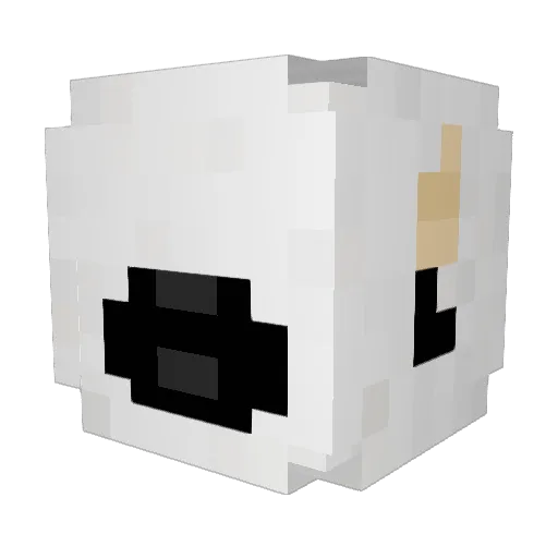 jaderemover Minecraft avatar head, 3D render