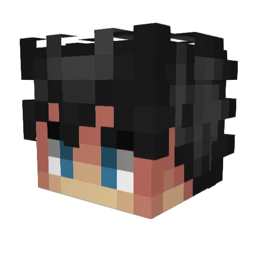 jadetombl_ Minecraft avatar head, 3D render