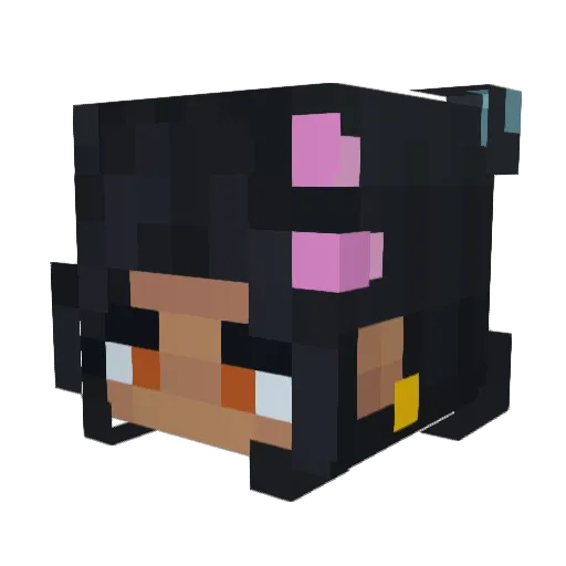 jadidah Minecraft avatar head, 3D render