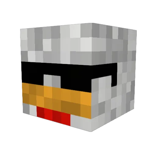 jadrian17 Minecraft avatar head, 3D render