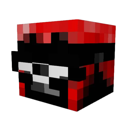 jadspop Minecraft avatar head, 3D render