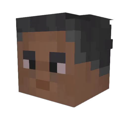 jadxe Minecraft avatar head, 3D render