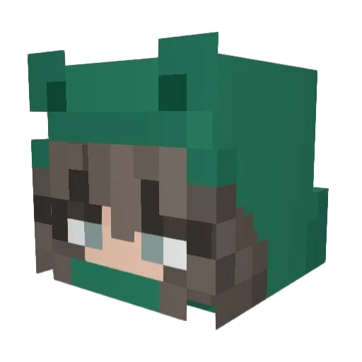 jadynnelecc Minecraft avatar head, 3D render