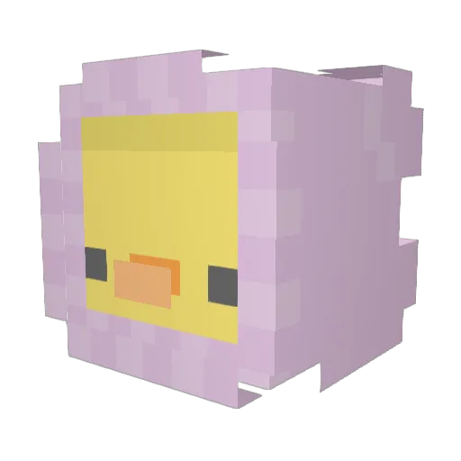 jae_on Minecraft avatar head, 3D render