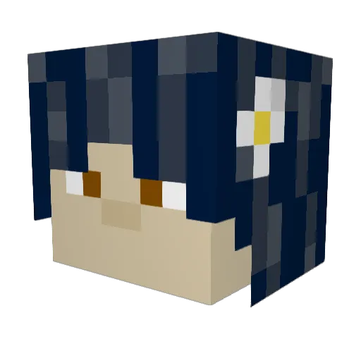 jae_the_clown Minecraft avatar head, 3D render