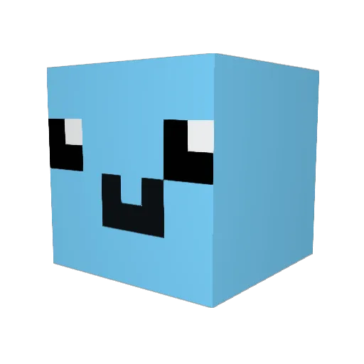 jaebinjamjam Minecraft avatar head, 3D render