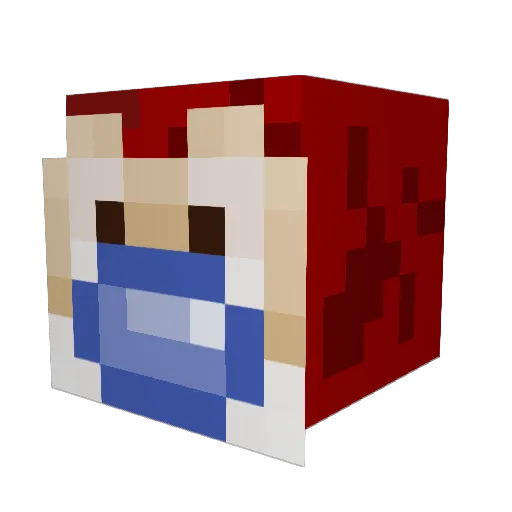 jaeeek Minecraft avatar head, 3D render