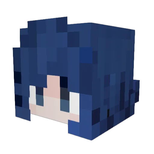 jaeflan Minecraft avatar head, 3D render