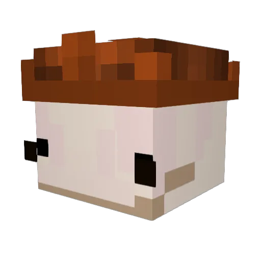 jaehyunsflatass Minecraft avatar head, 3D render