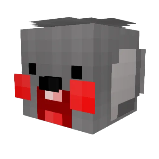 jaejaeee Minecraft avatar head, 3D render