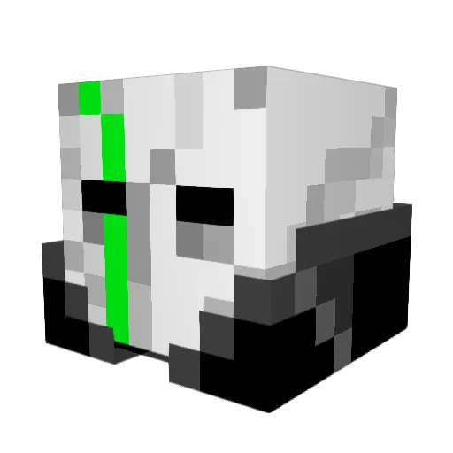 jaekwonson Minecraft avatar head, 3D render