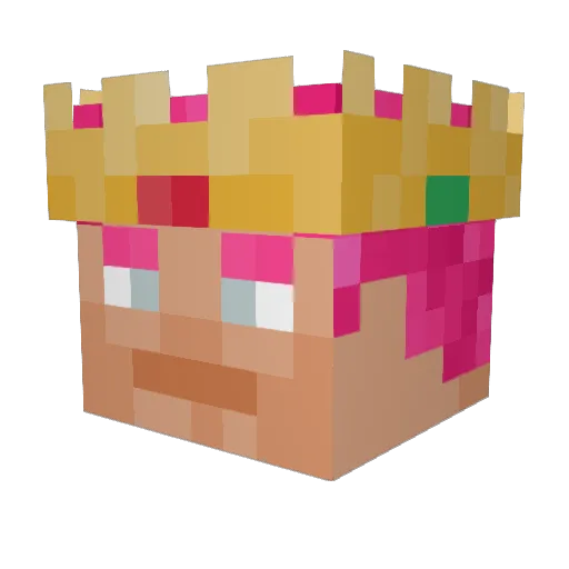 jaelloow Minecraft avatar head, 3D render