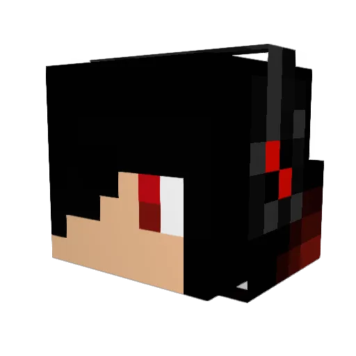 jaeninja1 Minecraft avatar head, 3D render